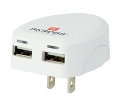 SKROSS USB nabíjecí adaptér USA, 2x USB-A, 12W, typ A