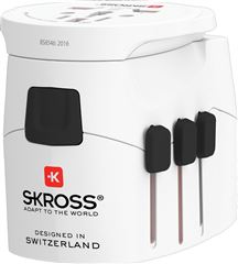 SKROSS cestovní adaptér PRO Light USB World, UK+USA+Austrálie/Čína, 2x USB-A, vč. adaptéru ostatních vidlic