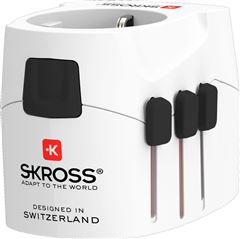 SKROSS cestovní adaptér PRO Light USB World, UK+USA+Austrálie/Čína, 2x USB-A, vč. adaptéru ostatních vidlic