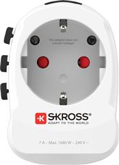 SKROSS cestovní adaptér PRO Light USB World, UK+USA+Austrálie/Čína, 2x USB-A, vč. adaptéru ostatních vidlic