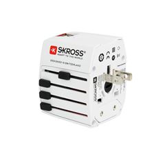 SKROSS cestovní adaptér MUV USB, 2x USB-A, univerzální pro 150 zemí