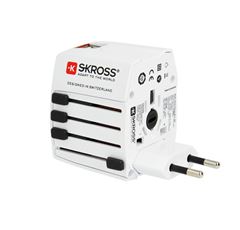 SKROSS cestovní adaptér MUV USB, 2x USB-A, univerzální pro 150 zemí