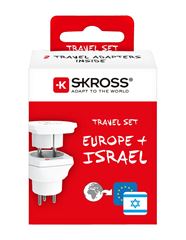 SKROSS cestovní adaptér Israel Combo pro použití v Izraeli, typ H