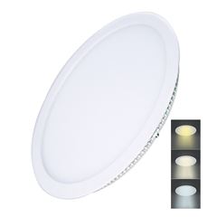 Solight LED mini panel CCT, podhledový, 24W, 1800lm, 3000K, 4000K, 6000K, kulatý