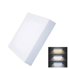 Solight LED mini panel CCT, přisazený, 12W, 900lm, 3000K, 4000K, 6000K, čtvercový