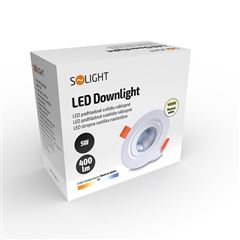 Solight LED podhledové světlo bodové, 5W, 400lm, 4000K, kulaté, bílé