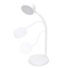 Solight LED stolní lampička, 4,5W, 300lm, 3CCT, bílá, podstavec