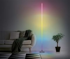 Solight LED smart stojací lampa Rainbow, wifi, RGB, CCT, 140cm