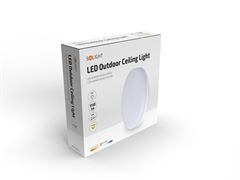 Solight LED venkovní osvětlení, přisazené, kulaté, IP54, 15W, 1150lm, 4000K, 22cm