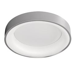 Solight LED stropní světlo kulaté Treviso, 48W, 2880lm, stmívatelné, dálkové ovládání, šedá