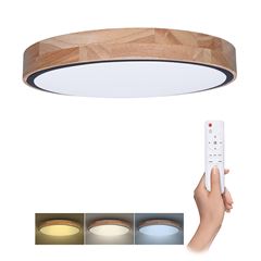 Solight LED osvětlení s dálkovým ovladačem Iron Oak, 60W, 4200lm, 51cm, změna chromatičnosti, stmívatelné