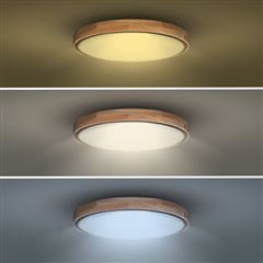 Solight LED osvětlení s dálkovým ovladačem Iron Oak, 60W, 4200lm, 51cm, změna chromatičnosti, stmívatelné