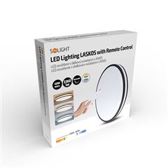 Solight LED osvětlení s dálkovým ovladačem Laskos, 48W, 3360lm, 39cm, změna chromatičnosti, stmívatelné