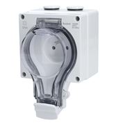 Solight IP66 wall socket, waterproof and dustproof